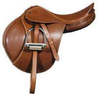 In a English saddle what part is the bump where your knee rests?