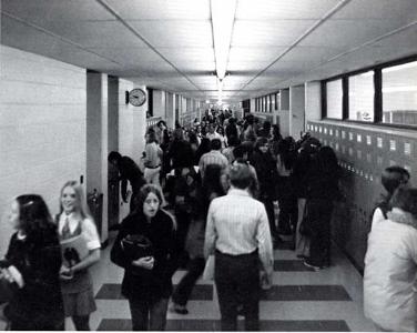 Walking down the hallways in high school on average how many of the students you pass would you say you know?