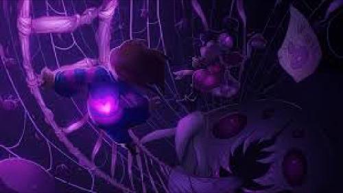 After you solved the fight with Undyne.. Muffet crawls above you to eat you for dinner!!