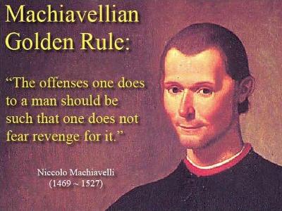Theme 1 - Machiavellian Leadership
