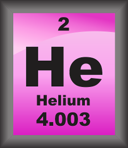 What is the chemical symbol for helium?