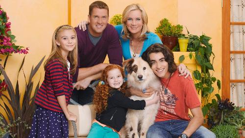 What is the name of the show that these people and dog are from?
