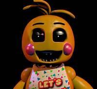 Why does Toy Chica's beak come off when she leaves the backstage?