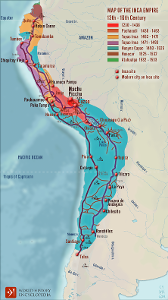 How did the Inca Empire communicate across vast distances?