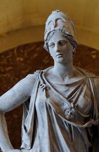 What was the name of the Roman goddess of wisdom?
