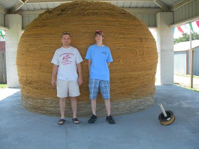 What is the current height of the largest ball of twine?