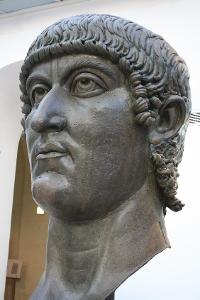 Which Roman Emperor declared Christianity as the official religion of the Roman Empire?