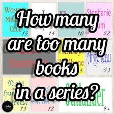 around how many books do you like to read in a series?