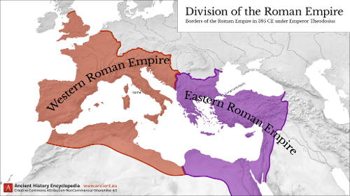 Where was the capital of the Eastern Roman Empire located?