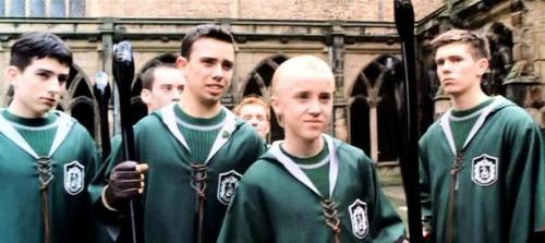 Which of these people were not on the Slytherin Quidditch team?