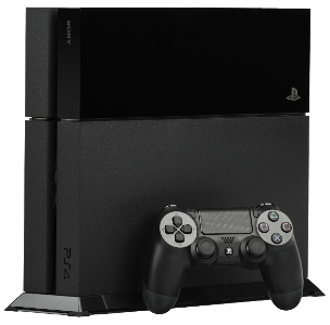 Which file system is used by PlayStation 4 (PS4) gaming consoles?