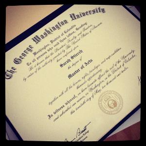 At which university did I obtain my Master's degree?