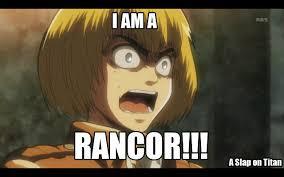 Random question. What do you think of Armin on A Slap on Titan?