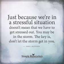 How do you handle stressful situations?