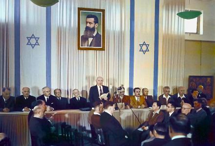 Who established the modern State of Israel in 1948?