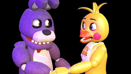 In the sfm Bonnie x Toy Chica. Who was boring?