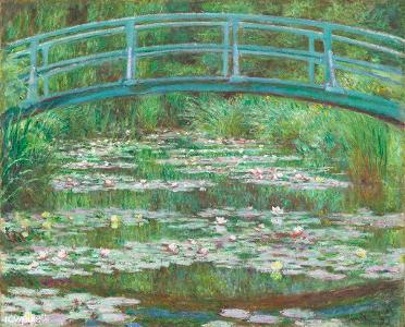 Which series of paintings focused on the water lilies in Monet's garden?