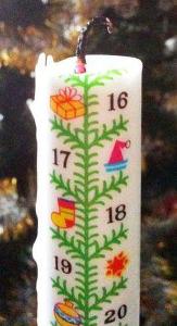 Calender Candle: Thin candles are often seen in stores as a separate calender to count down to Christmas. How many days are marked on these candles?