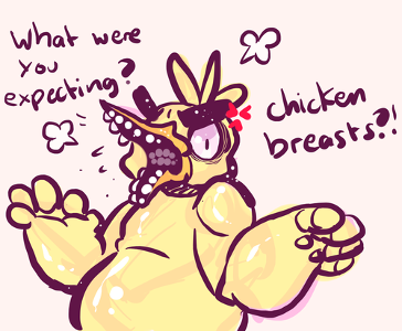 Which Chica does not have a bib at all