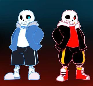 Who is next to Sans?