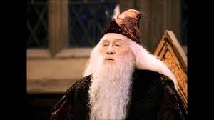 Who played Albus Dumbledore in the first two Harry Potter films?