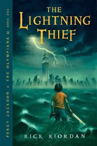 In The Lightning Thief, what did Grover say to try convince the man that he, Percy, and Annabeth were dead and could go to the Underworld?