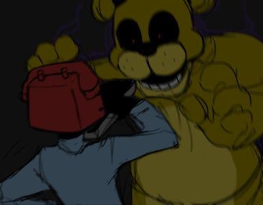 You spot Golden Freddy, what will you do?