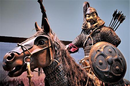 Which famous battle in 1241 halted the Mongol advance into western Europe?