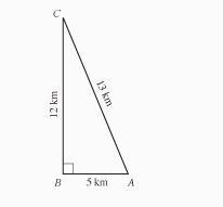 Which of the following is the sine of angle A in the right triangle below?