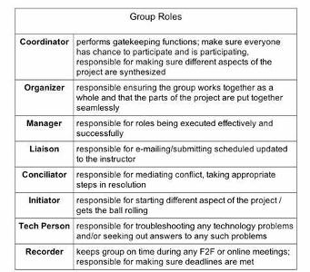 Which role would you enjoy in a group project?
