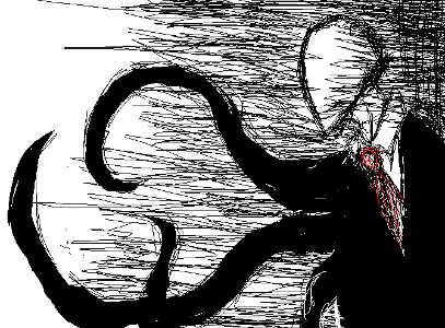 Slenderman:(telepathically); "So, you finally joined in. Do you have any other questions before I begin?..." As you were still frozen you there as you could feel a pair of non-exciting deadly eyes looking at you as you could ask "W-W-why was I B-Brought H-Here?..." as slender again talked "Ow, is that your Only question?" As you got the chance to breathe you again asked something "I-I have one m-more question, who are you guys?..." slender: "that's fair enough, but are you sure you want to hear your answers?.." as you carefully nodded. Slender: "oke, as you already know I'm slenderman, and this is Smile the dog *faces smile dog and looks back at you* we are known as Creepy-Pasta's. And we are now in the slender house, your new home"