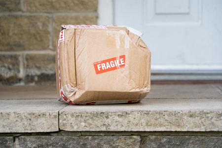 What should you do if you receive a damaged item from an online purchase?