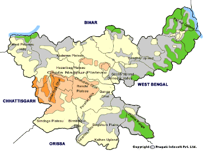 Which plateau covers Jharkhand state ?