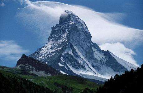 Which mountain is often referred to as the 'Matterhorn of the Rockies'?
