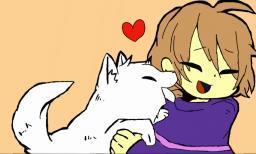 Do you like puppies? (Frisk from Undertale)