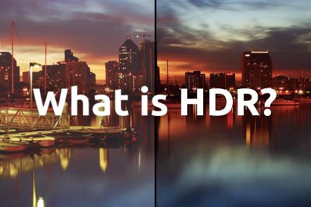 What does 'HDR' stand for in the context of monitors?