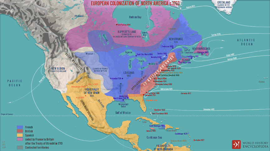 Which year did the colonial period in America begin?