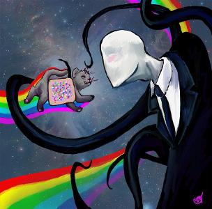 SLENDY get over here!!! Slender:alright..so whats your favorite color?  Jeff:.. .-.