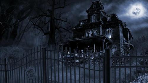 You: *walking down with a friend of yours, then saw a creepy haunted like house.* Friend: Hey, let's go check it out, Y/N! You: I'm not so sure about this. Friend: Oh come on, this might be cool!