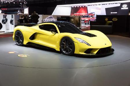 What is the top speed of the Hennessey Venom F5?