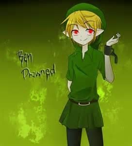 how does Ben Drowned kill his victim's