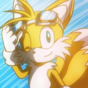 You and Sonic were standing in front of a mechanical shop. "Hey Tails! Are you here?" Sonic said while entering. "Hi Sonic. What do you want?" you then saw a small yellow fox with two tails. Judging by his voice and look, he's a child.