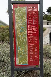 Which city is home to the popular Golden Gate Park bike trail?