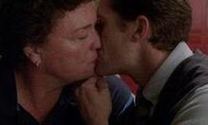 When Coach Beiste was like, I've never been kissed before, and WILL OUT OF NOWHERE DID AS SOME  SORT OF FAVOR??