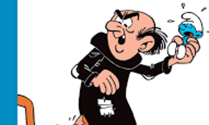 Gargamel does indeed make the perfect villain and he has a cute cat.
