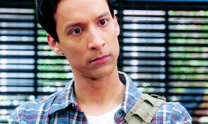 Abed (makes a lot of movie references, extremely analytical, smart but also pretty clueless)