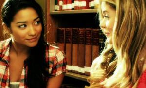Emison (Emily x Alison) (I LOVE THIS ONE. MY GOD. Ali kind of sucked because she always flirted with  Emily and then yelled at her when she flirted back, but then when she came from the dead she  confessed her true feelings and their entire dynamic is so perfect.)