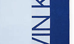 Calvin Klein iconic logo beach towel