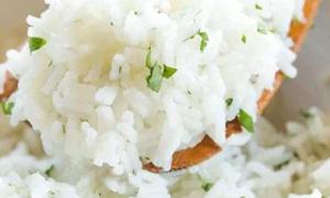 White rice!