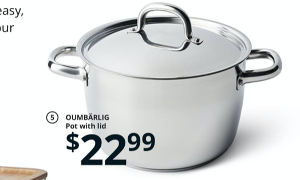 OUMBÄRLIG Pot with lid. $22.99